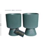 Green Big modern ceramic planter